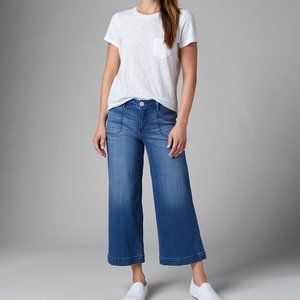 JAG 'Simone' Wide Leg Crop Jean (Size 2/26)